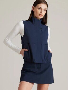 RHONE Navy Blue Mirage Vest UPF 50+ sun protection Size Medium